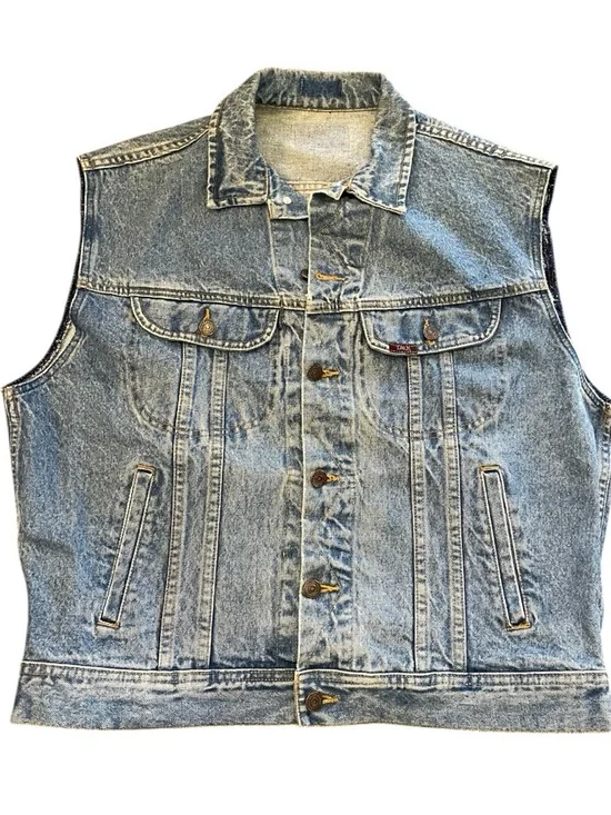 Lee denim jean jacket with custom horse embroidery Vgt piece from late 80’s - Picture 2 of 8